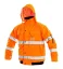 Reflective work jacket CXS Leeds, insulated, 2in1, orange