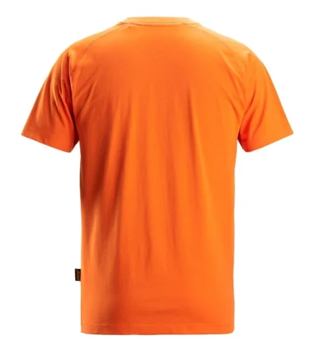 Tričko s krátkym rukávom Snickers 3D logo, oranžové
