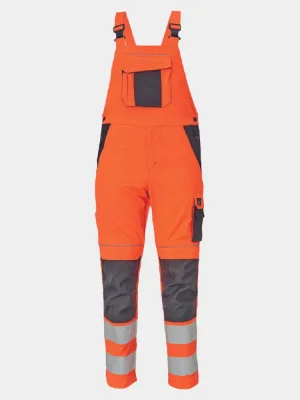 Reflective Bib & Braces Cerva Max Vivo, orange