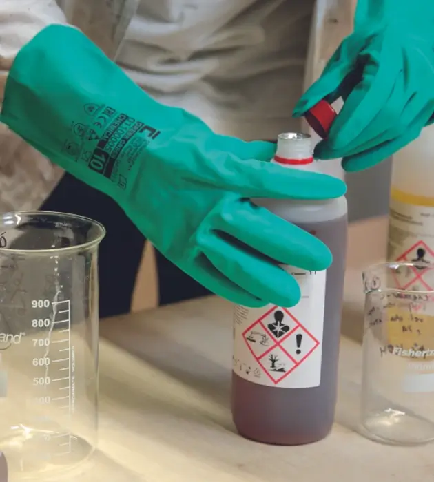 Chemical gloves Cerva GREBE, nitrile