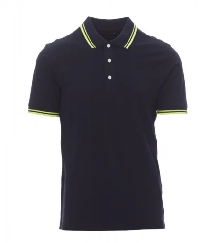 Men's polo shirt Payper Skipper, short sleeve, navy-yellow