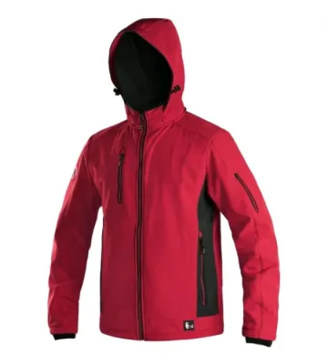 Softshell jacket CXS DURHAM, red