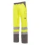 Hi-vis work trousers Payper Charter, yellow-gray