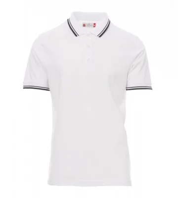 Men's polo shirt Payper Skipper, short sleeve, white-blue