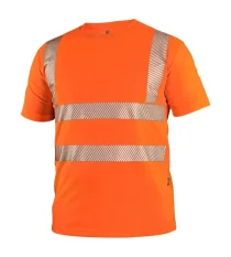 Reflexné tričko s krátkym rukávom CXS BANGOR, oranžové