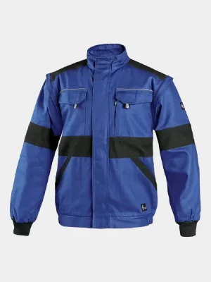 Work jacket 2v1 CXS Luxy Eda, 100% cotton, blue-black