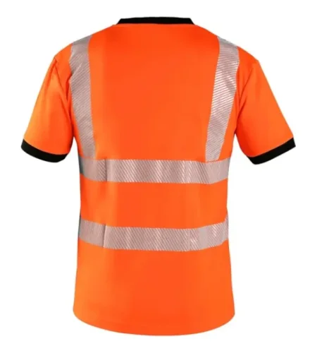 Reflective T-shirt with short sleeves CXS RIPON, orange