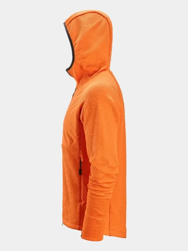 Mikina s kapucňou Snickers FlexiWork Active Comfort 8405, oranžová