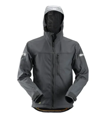 Softshell Jacket with Hood Snickers AllroundWork 1229, grey