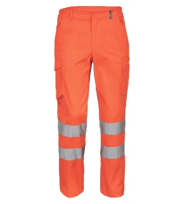 Reflective work trousers Cerva VIGO , orange