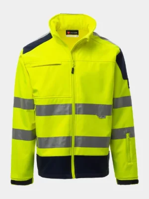 Payper Screen reflective softshell jacket, yellow