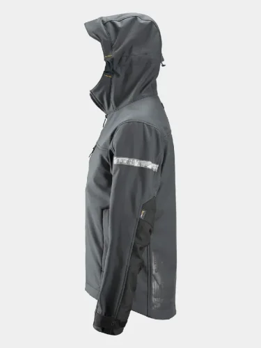 Softshell Jacket with Hood Snickers AllroundWork 1229, grey