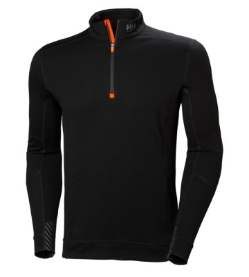 Lifa Merino half zip, long sleeve, black