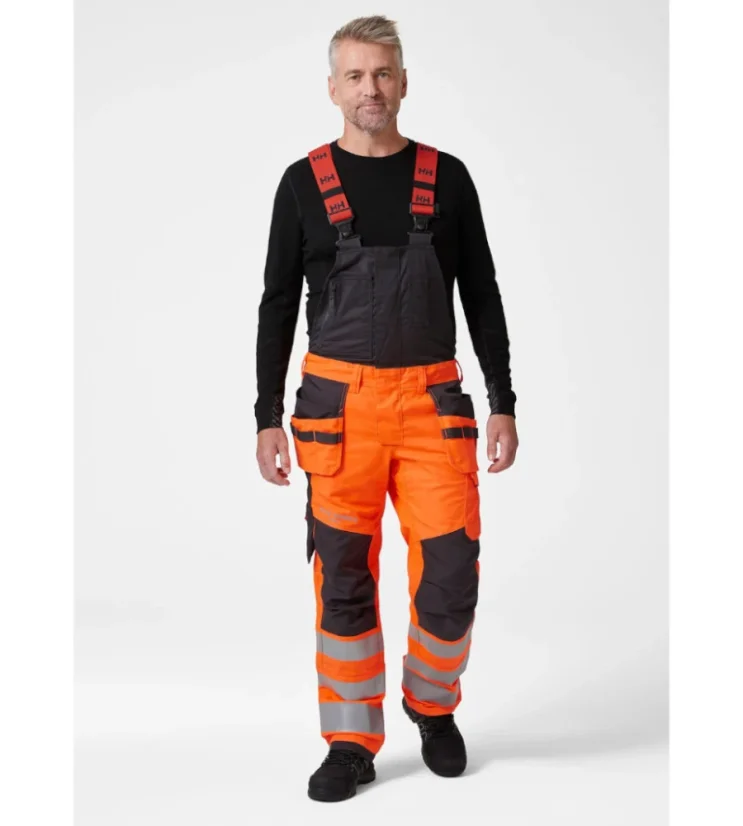 Reflexné montérky na traky Helly Hansen Alna 2.0, Construction, tr. 2, oranžové