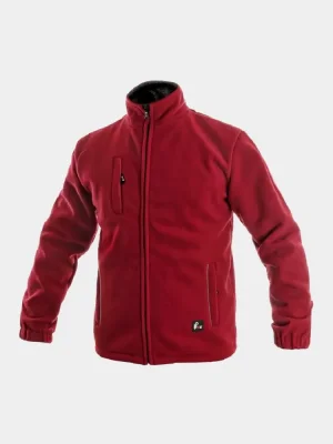 Fleece sweatshirt CXS OTTAWA, red