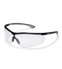 Pracovné okuliare uvex sportstyle, číre, čierno-šedé