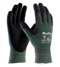 Protiporézne pracovné rukavice ATG MaxiFlex® Cut™ 34-8743, polomáčané, protiporéz B