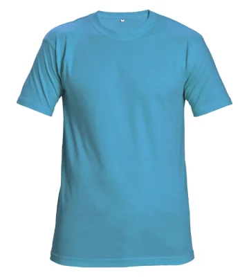 T-shirt Cerva TEESTA, short sleeve, 100% cotton, sky blue