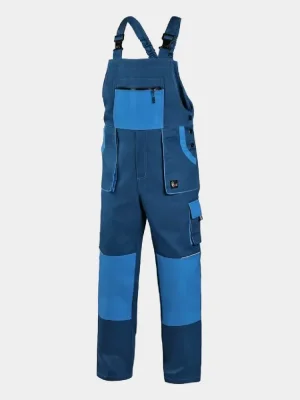 Latzhose CXS Luxy Robin, 100% Baumwolle, blau-blau