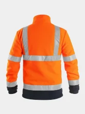 Reflexná fleecová bunda CXS PRESTON, oranžová