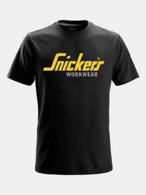 T-shirt short sleeve Snickers Classic Logo, black