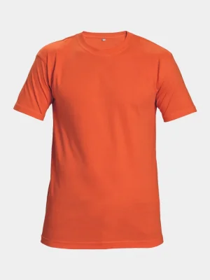 Tričko Cerva TEESTA, krátky rukáv, 100% bavlna, oranžové