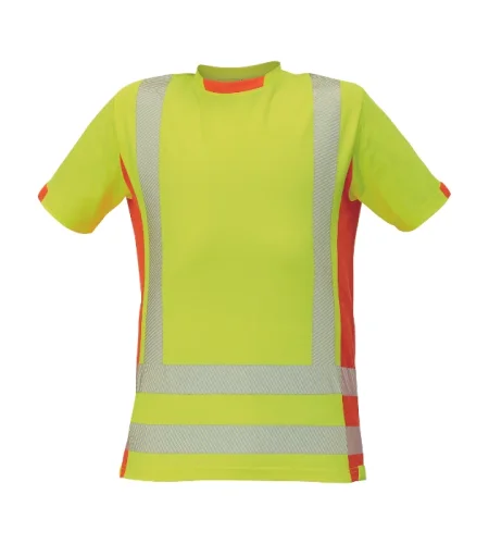 Reflective T-shirt with short sleeves Cerva LATTON, yellow