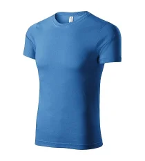 Tričko Malfini PAINT, krátky rukáv, azurovo modré
