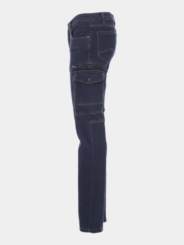 Riflové montérky s elastanom Payper West, denim