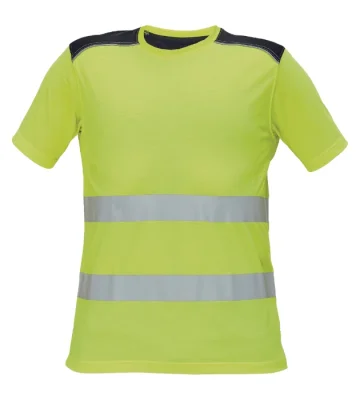 Reflective T-shirt with short sleeves Cerva  KNOXFIELD, yellow