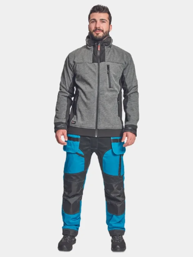 Softshell work jacket Cerva Huyer, gray