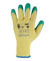 Pletené pracovné rukavice CXS ROXY, máčané v latexe