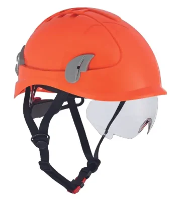 Safety helmet Alpinworker, wheel ratchet, short brim, orange