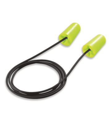 Disposable earplugs uvex x-fit, with cord, lime, 37 dB