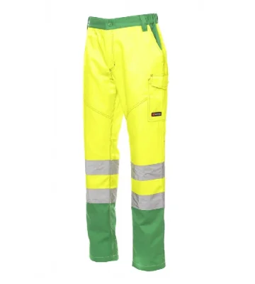 Hi-vis work trousers Payper Charter, yellow-green