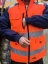 Hi Vis jacket with detachable inset sleeves Payper Hiway, orange