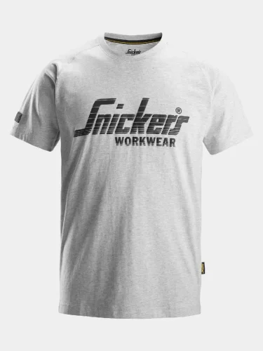 T-shirt, short sleeve, Snickers 3D logo, melange