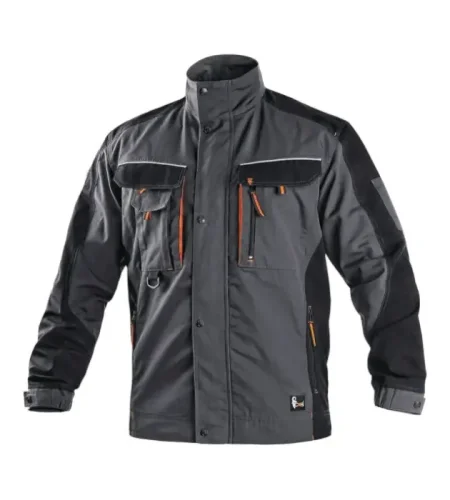 Work jacket CXS Sirius Lucius, gray-orange