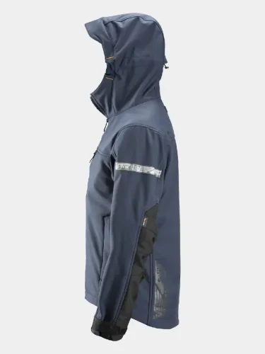 Softshell Jacket with Hood Snickers AllroundWork 1229, navy