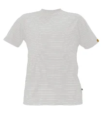 ESD pracovné tričko Cerva NOYO, krátky rukáv, biele