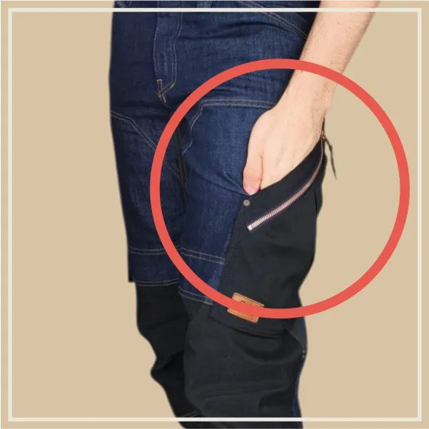 Riflové montérky Snickers FlexiWork 6956, bočné vrecko