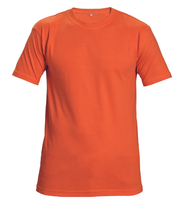 Tričko Cerva TEESTA, krátky rukáv, 100% bavlna, oranžové