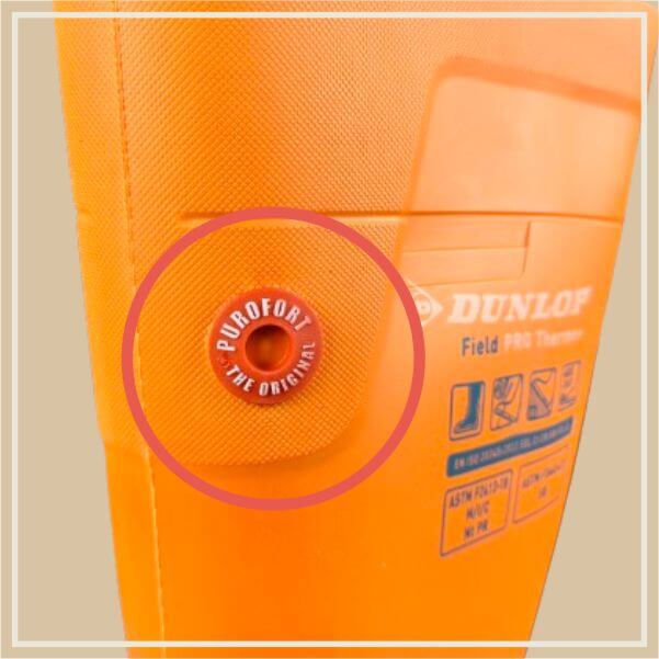 Oranžové gumáky Dunlop Fieldpro Thermo plus, s5, purofort