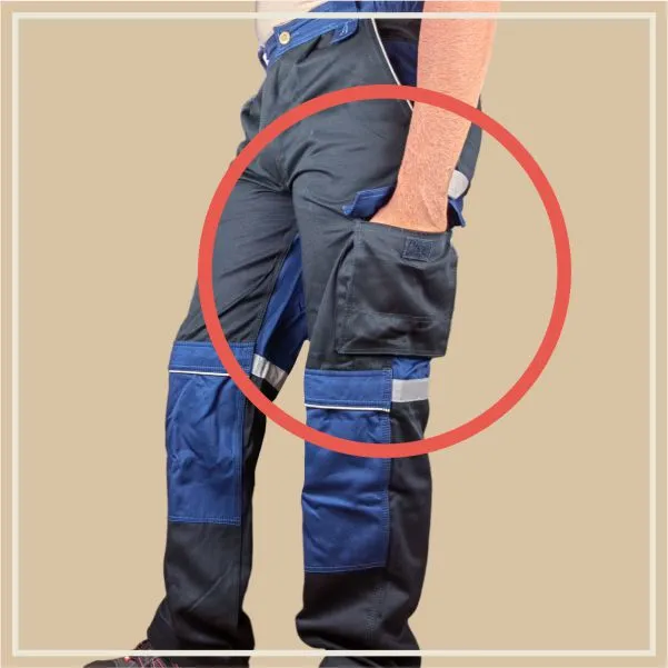 Work pants Cerva Stanmore, blue, pocket