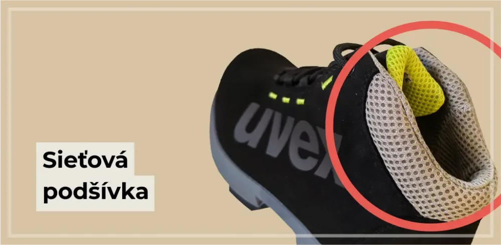 Členková pracovná obuv Uvex 1 podšívka