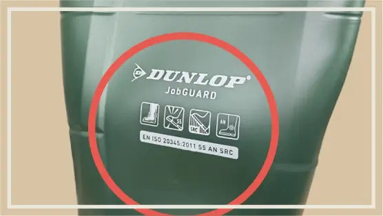 Chemické gumáky Dunlop JobGuard Acifort, zelené, S5