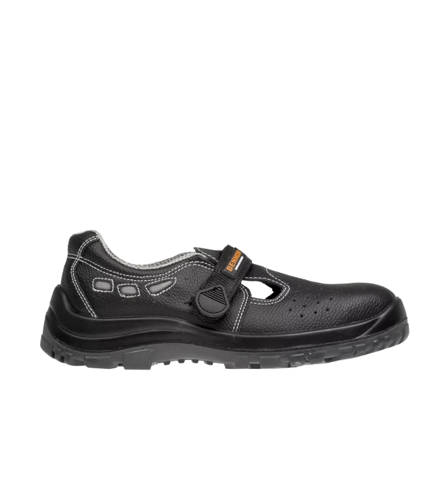Pracovné sandále Bennon BASIC O1, čierne, bez špičky