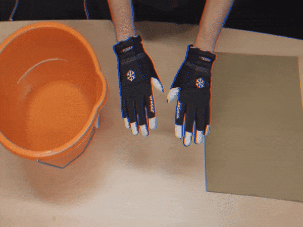 Vodotesné zimné pracovné rukavice