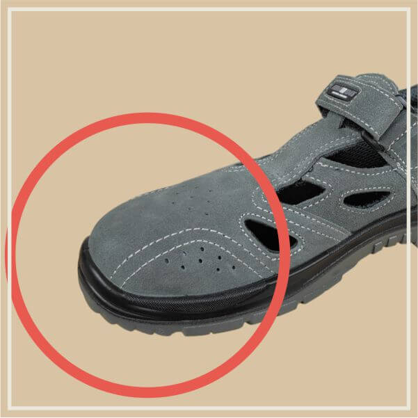 Work sandals with steel toe Bennon Taylor, toe