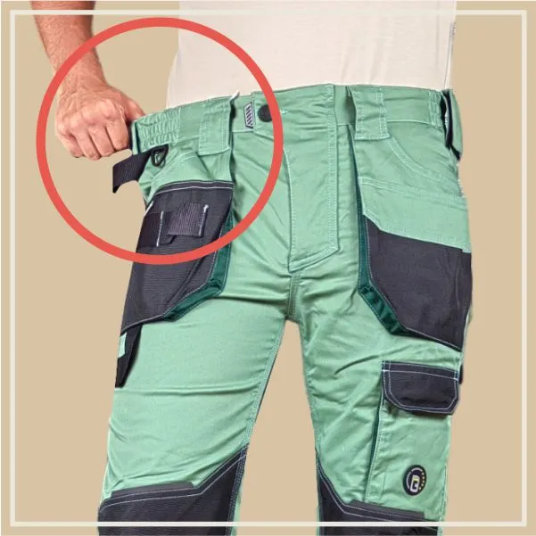 Cerva Dayboro overalls, green, waistband